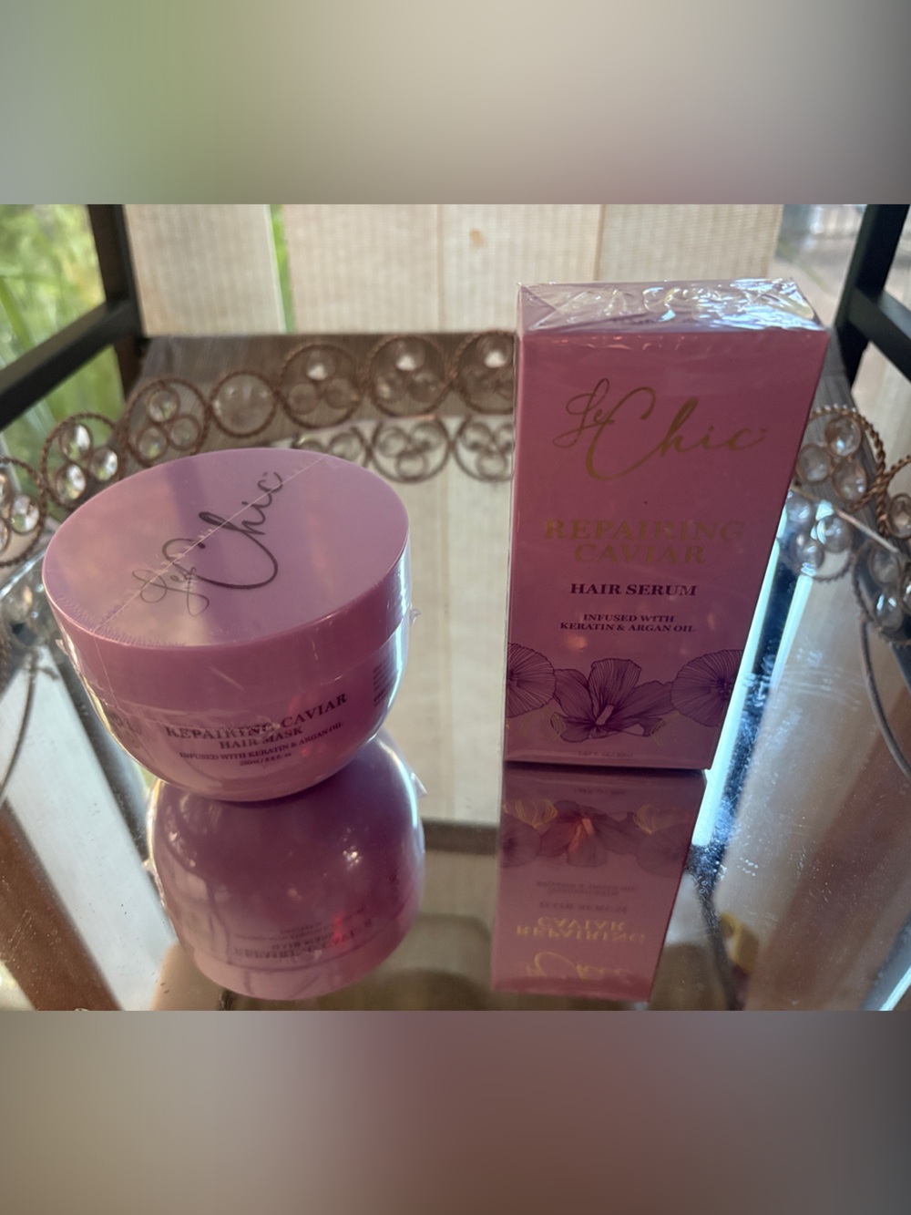 Le Chic Repairing Caviar Hair Mask & Hair Serum Duo